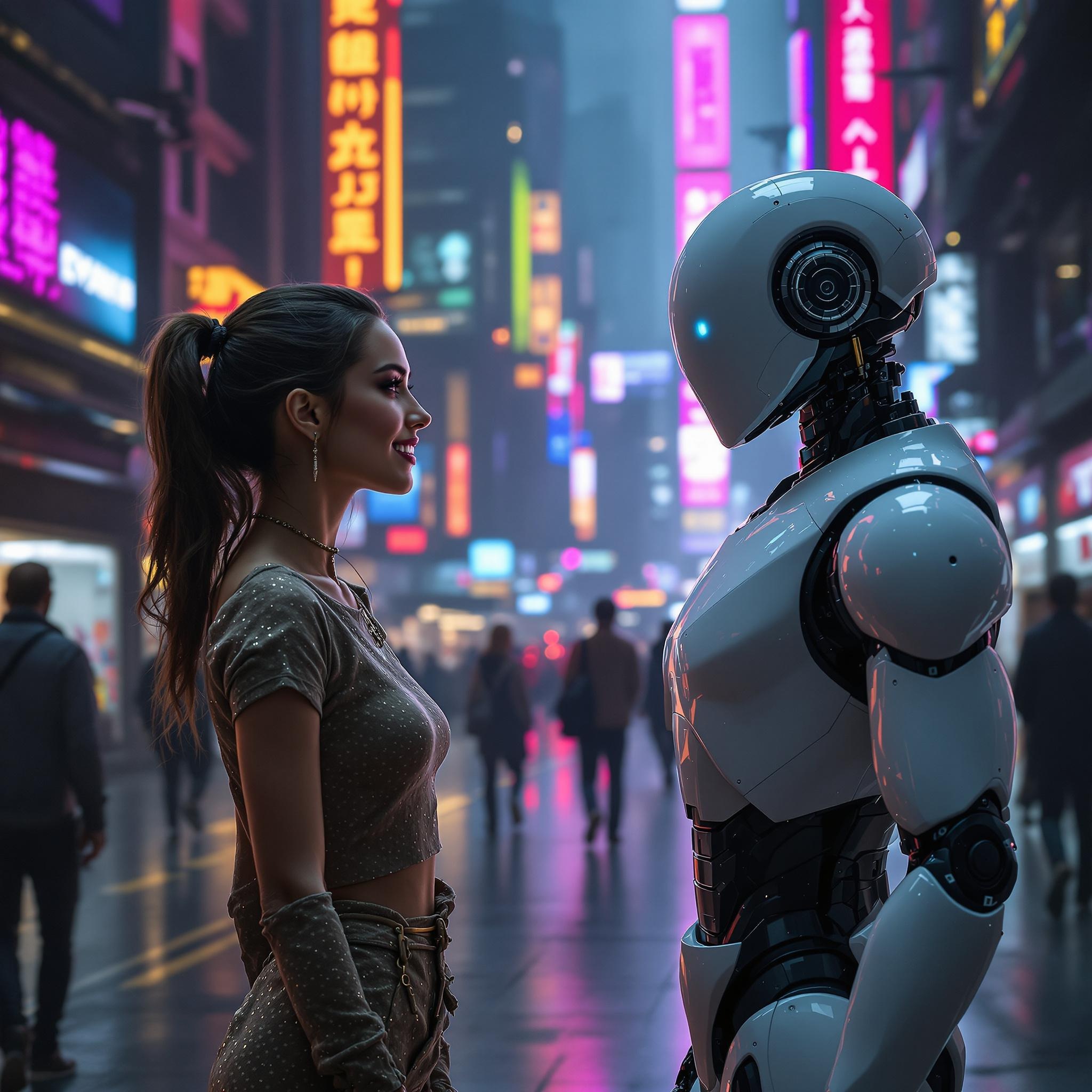 Illustration for Conversational AI Design course showing AI interaction, chatbot design, and LEX integration